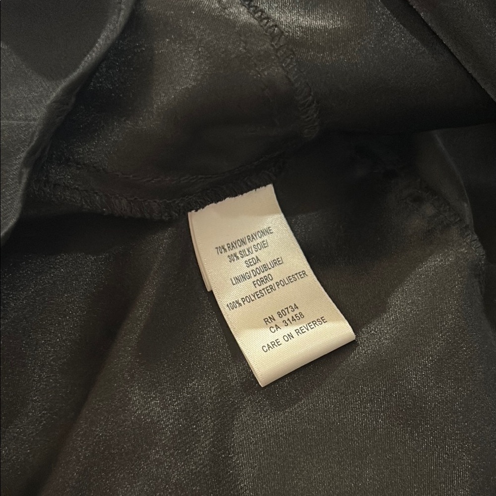 BCBGMaxAzria Black and White Silk Blend Embellished Maxi Dress. Lined. Halter - Picture 8 of 13
